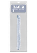 Basix Rubber Works 12" Double Dong | Clear