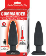 Heat Up Butt Plug | Vibrating | Black | 3 Function | USB | Medium