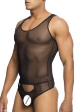 MOB Mesh Thong Body Tulle | Black | Erotic Wear | Stretchy