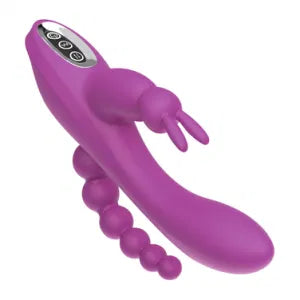 3 IN 1 | Rabbit Vibrator | G-Spot | Clit Stimulator | Anus | Vaginal Massager