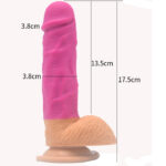 FAAK 2 Tone Dildo 6.8" | Silicone | Suction Cup | Super Flexible Bend