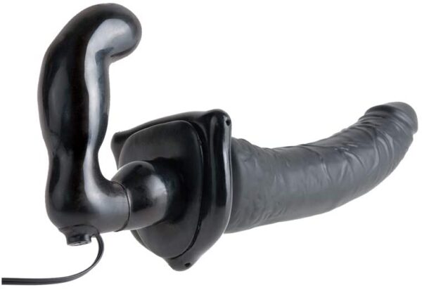 Deluxe Vibrating Strap-On | Dildo | Vibrator | Black