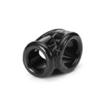 Come Closer Silicone Ball Stretcher | Binding Ring | Triple Lock | Black