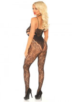 Leg Avenue | Lace Bodystocking with Cut Out