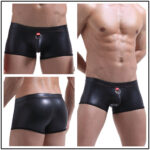 Rubber Boxer | Jiang Collection | Stretch | Black shine