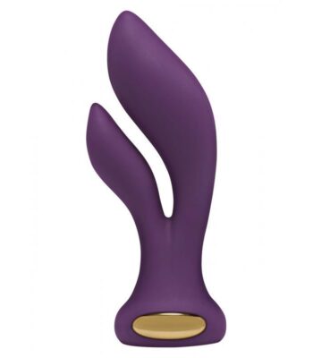 Aura Lux Double Rabbit Stimulator | Purple | 2 Motors | USB-rechargeable