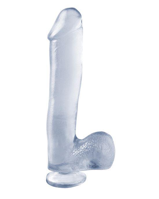 Basix Rubber Works 10" Dong With Suction Cup | Clear - https://www.mysexshop.co.za/