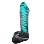 ICICLES Fetish Glass Dildo 5" | Fire & Ice | Hand Blown | Glow In The