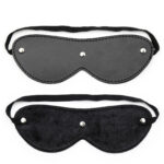 Come Closer Leather Blindfold | Mask | Velvet Back | Universal Size