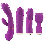 Come Closer Deluxe 4 in 1 Vibrator Set | Wand | Rabbit | G-spot | Clit…