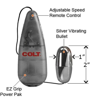 Calexotics Colt Power Bullet | Silver Egg Vibe | Multi-Speed Vibrator