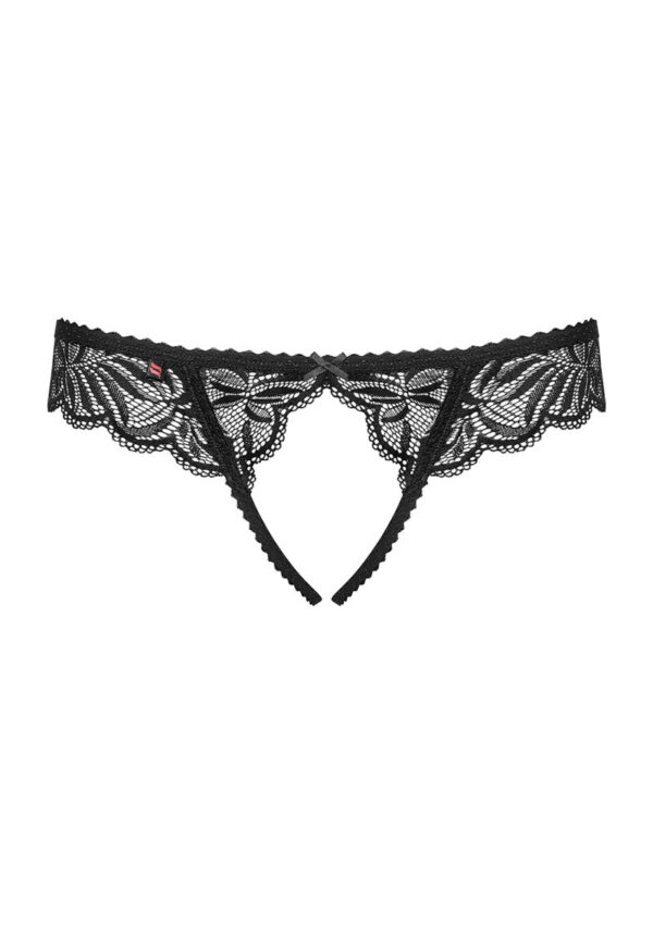 Obsessive Contica Crotchless Thong | Lace l Thong l Crouch less