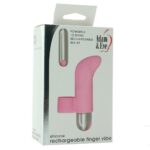 Silicone Rechargeable Finger Vibe | Pink