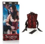 Scandal Luxurious corset With Cuffs, Fully adjustable lace-up design |