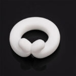 Double White Stud  | Penis Cock Rings Silicone | Erection Enhancer